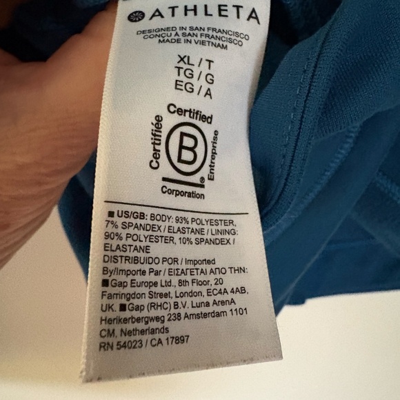 Athleta Unstoppable Fleece Lined Full Zip Hoodie XL Tall - Picture 3 of 3